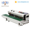 Bespacker Automatic continuous band sealer polythene pvc aluminum foil plastic bag heat sealing machine with counting